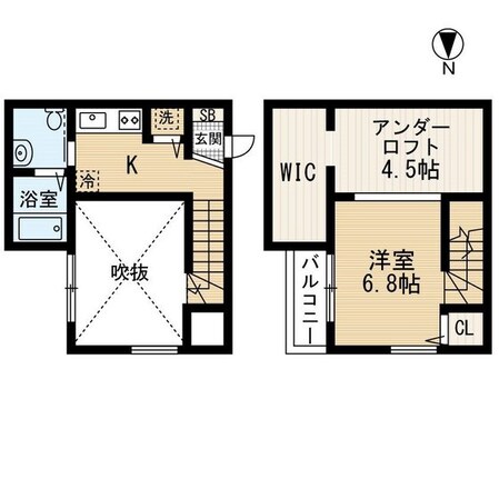 今宿駅 徒歩7分 1階の物件間取画像